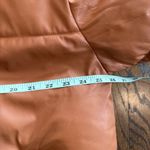 Anthropologie Antropologie X NVLT Women's Vegan Leather Puffer Jacket Brun Bagage Size Large Photo 6