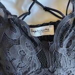 Impressions Laced black blouse. Size medium Photo 3