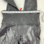 Spanx Women's Faux Leather Shiny Black Glossy LEGGINGS #2437 Size Large Photo 8