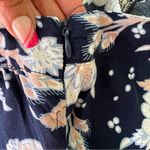 Rachel Zoe Navy Floral Tiered Maxi Skirt M Photo 8