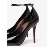 Amina Muaddi Anok 105 Patent Pumps in Black 41 With Box Womens High Heels Photo 2