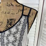 Earthbound  Trading Co. Printed Mini Dress Black Tan Medium Photo 5