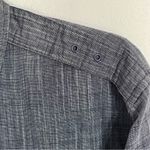 Best In Show Chambray & Teal Long Sleeve‎ Button Front Shirt Women's Size Large Gray Photo 10