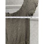 Lulus  Women's Jumpsuit Wide Leg Smocked Top Taupe Size Small Short Sleeve Photo 7