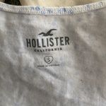 Hollister  White with Blue Floral V Neck Sleeveless  Crop Top Size S Photo 6