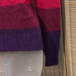 Rendevous 80s 90s Vintage Wide Striped Colorful Loose Knit Sweater Jrs Medium Pink Size undefined Photo 13