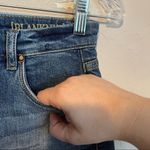 BLANK NYC Wedge Button Fly Raw Hem High Rise Denim Shorts Photo 3