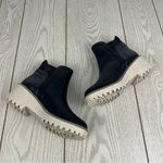 DV Dolce Vita Women's Rielle Chelsea Lug Sole Booties 7M Black Exotic $70 Size 7 Photo 3