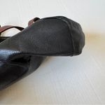 Avorio Made In Italy Black Leather Shoulder Bag Purse Handbag Tote Photo 2