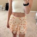 Butterfly Print Pleated Mini Skirt Multi Photo 0