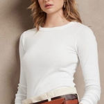 Banana Republic #165  white signature long sleeve tee Photo 0