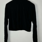 Wilfred  Black Mock Neck Cropped Long Sleeve Top Size Xsmall Photo 0