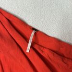 Free People  Carmen One Shoulder Cropped Top XS Blood Orange Photo 4