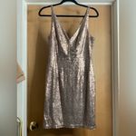 Lulus  Shimmering Rose Gold Sleeveless  Sequin Mini Dress.     Size-Medium Photo 2