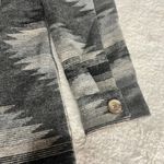 Mystree NWT  Aztec Faux Fur Collar Button Down Shacket Size M Photo 3