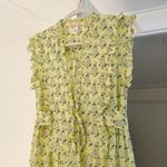 Banjanan Cordelia Floral Tiered Ruffle Midi Dress Yellow Size XS Retail $285 Photo 9