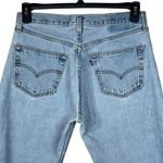 Levi's Levi’s SZ 30 Vintage Jeans Cropped Button-Fly Frayed Hem Light Wash Pockets Blue Photo 4