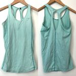 Gymshark Tempo Vest Pastel Aqua Blue ish Sleeveless Racerback Cutout Tank Top XS Photo 2