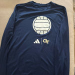 Adidas  Blue Long Sleeve with Volleyball Design Photo 0