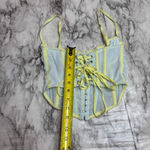 Urban Outfitters  out from under UO Modern Love Ruched Pastel Corset blue small Photo 5