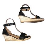 Talbots Espadrilles Womens 6.5 Used Black Leather Photo 1