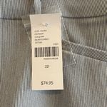 Lane Bryant NWT  Mid-Rise Navy Stripe 4 Season Slim Capri Career Dress Pant, 22 Photo 3