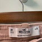 Hollister High Rise Utility Dad Pant Dusty Rose Pink Cargo Style Jean Skater 26 Photo 4
