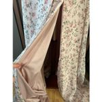 David's Bridal DB studio floral maxi bridesmaids dress sz 2 off the shoulder sleeves light &com Photo 2