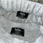 Lala Lex Ribbed Playsuit in Heather Grey Gray Size M Photo 6