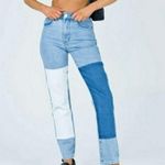 Princess Polly Colorblock Jeans Size 6 Photo 1