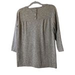 Boden Sweater Womens Pullover Gray Wool Blend Button Back 3/4th‎ sleeve Sz 6 Photo 8