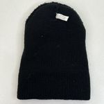 Dolls Kill  Knit Beanie Hat Black Goth Punk Lolita Death Metal Spell Out Patch Photo 8