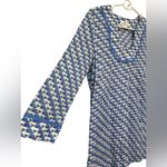 Vineyard Vines  Whale Block Tunic Dress Swimsuit Cover-Up Blue Cotton Photo 2