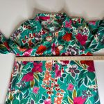Umgee  Womens Floral Button Down Shirt Size‎ Small Colorful Tropical Vacation Photo 8