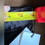 Calvin Klein Black Velvet Wide Flare Leg Tie In Front Dress Pants Sz XS. Photo 14