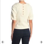 Madewell  women’s XXS ottoman‎ jacquard button back top Photo 9