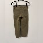 Athleta  Flex Straight Crop Jean Green Olive Cotton Stretch Sz 6P Photo 1