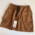 Halara Elastic Waistband Adjustable Side Pocket Mini Cargo Casual Skirt Meerkat Photo 2