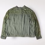 Kate & Mallory  Green Lace Zip Bomber Jacket‎ Size XL Photo 2