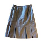 Liz Claiborne Petite  Brown Tan Pleated Pencil Skirt Size 2P EUC #4840 Photo 0
