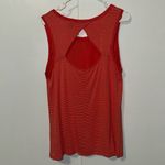 Old Navy  Sleeveless Top w Keyhole Back Boho & Stripe Print Women’s L Large Melon Photo 2
