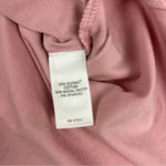 J.Jill  Luxe Supima Tunic Top XS Pink Solid Drop Shoulder Boat Neck Tee Womens Photo 4