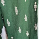 ZARA  Green Patterned Wide Leg Pants Photo 4