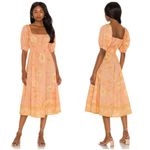 💕SPELL & THE GYPSY💕 Sloan Soiree Dress ~ Peach Floral Print Medium M NWT Pink Photo 7