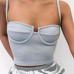 White Crop Top With Underwire Photo 0