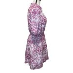 Sugar Lips  Evelyn Eyelet Jacey Babydoll Mini A-Line Dress Magenta-White Size M Photo 4