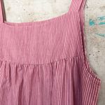 Vintage Marimekko 1975 Square Neck Midi Dress Pink Size 10 Photo 1