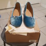 💕DOEN💕 Ballerina Slipper ~ Cerulean Blue Velvet Leather Flats EU 42 US 11 NWT Size undefined Photo 11