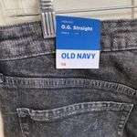 Old Navy  OG Straight High Rise Ankle Jeans Women's 14 Washed Black Denim NWT Photo 4