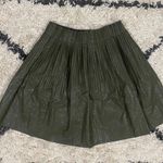 Anthropologie Ellene Faux Leather Pleated Skirt Photo 6